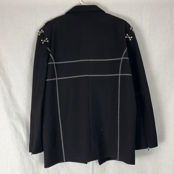 Agam Black and Silver Blazer Coat - Picture 5 of 9